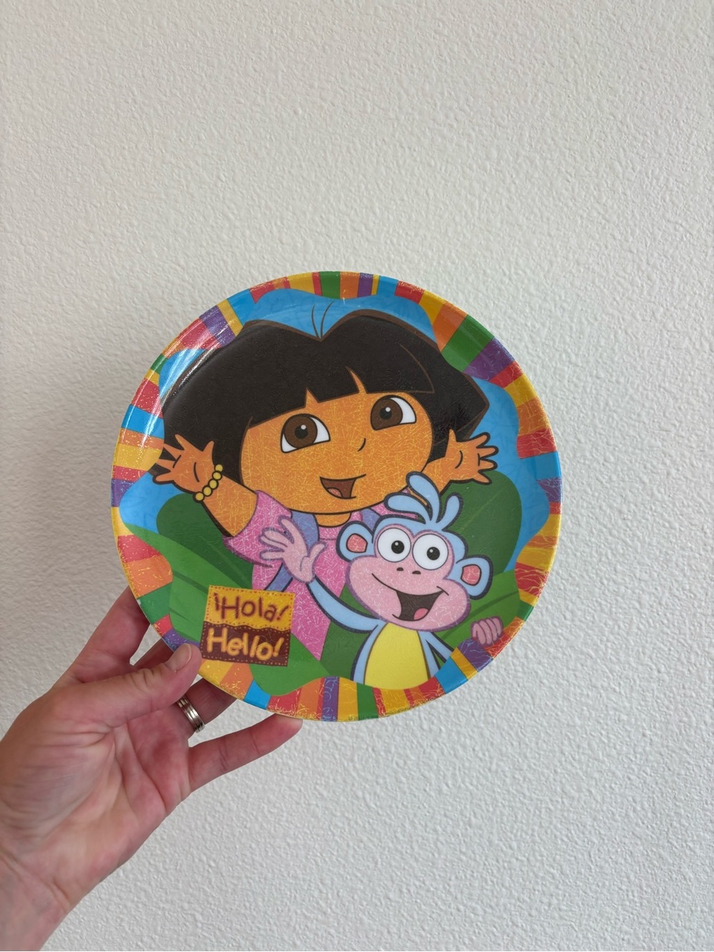 vintage Nickelodeon Dora the Explorer melamine plate